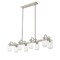 Z-Lite Delaney 8 Light Island/Billiard, Brushed Nickel & Clear 471-8L-BN - alternate 7